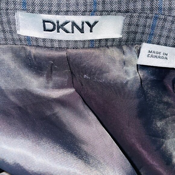 DKNY Mens M Blazer Gray Black Windowpane Plaid Suit Jacket - Picture 10 of 12